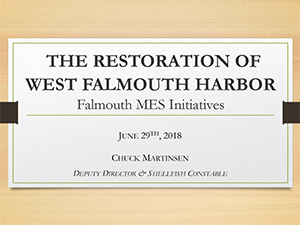 Restoration of West Falmouth Harbor